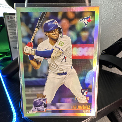 Topps Archives 2025 Leo Jimenez Blue Jays RC #161 Rainbow Foilboard 094/149