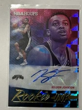 2019-20 Panini Hoops Keldon Johnson Rookie Ink Rookie RC Auto #RI-KJN Spurs