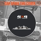 4X4 Spare Tire Wheel Cover Protector Back For Ford Bronco Jeep Toyota Suzuki SUV