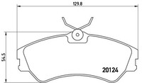 Brembo Bremsbelagsatz Scheibenbremse Prime P 85 028 FüR T4 VW Transporter Bus