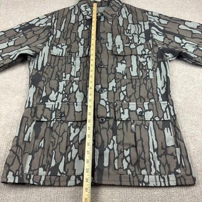 Vintage SafTbak Jacket Mens M Trebark Camo Shacket USA 80s 90s