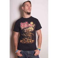 Iron Maiden T Shirt Sanctuary Killers Eddie Band Logo Offiziell Schwarz