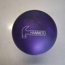 Hammer Purple Pearl Urethane purple pin  bowling  ball  15 LB.  new in box  #094