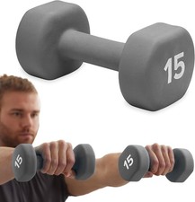 Neoprene Coated Dumbbell Hand Weight for Exercise - Single Unit