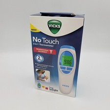 Vicks No-Touch 3 in 1 Thermometer Measures Forehead Food  Bath Temperatures F/C