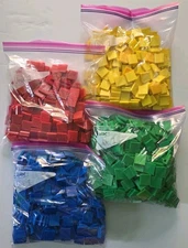 Huge Lot ETA hand2mind Color Tiles, 4 Colors Item #4288T Teaching Manipulatives