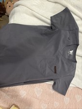 Grey Jogger Monarch Scrub Pants and Top. Size Small Petite Set. Lightly Worn