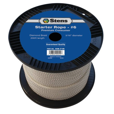 #ad #ad OEM Grade 200 Ft Diamond Braid Starter Rope #6 3 16 In Honda Briggs Kohler $113.48
