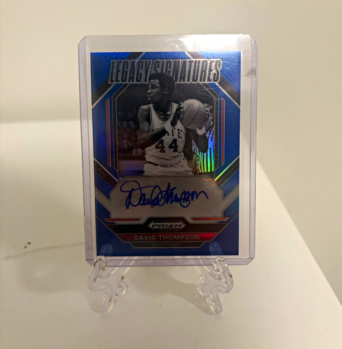 2023-24 Panini Prizm Draft Picks Legacy Signatures David Thompson LS-DVT /125