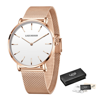 Luxus Damen Uhr Wasserdicht Quarz Analog Schlank Edelstahl Herrenuhr Armbanduhr