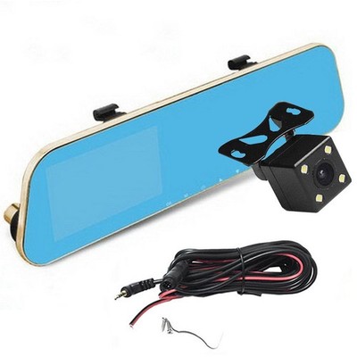 4.3 inch Car Camera SD/MMC card G-Sensor DVR Rear view mirror driving recorder