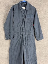 Flame Resistant FR Excel Manufacturing Coverall Utility Jumpsuit Mens 40S Blue