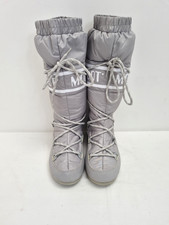 MOON BOOTS The Original Ladies Grey Lace-Up Size UK 4 EU 37