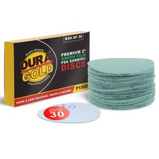 1500 Grit 2 Gold Hook Loop Sanding Discs Da Sanders - Box Of 30 Sandpaper