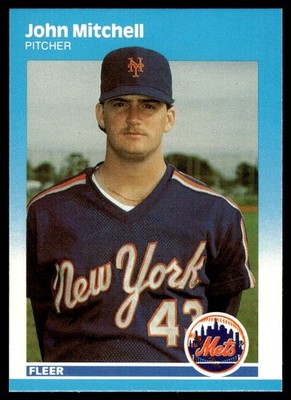 1987 Fleer Update John Mitchell New York Mets #U-81
