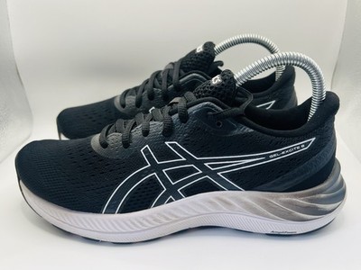Asics Gel-Excite 8 Women s Running Shoes Size 7.5 Black White Athletic Sneakers