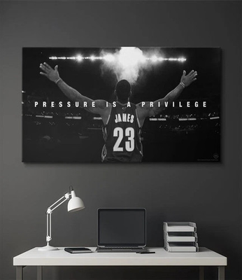 #ad #ad Lebron James Pressure is Privilege Poster – Quote Sports Poster $11.99