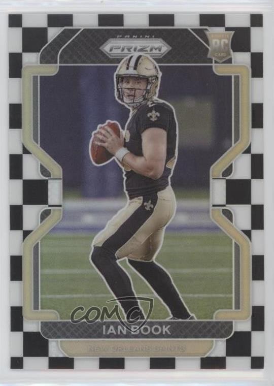 2021 Panini Prizm Rookie Black & White Checker Prizm Ian Book #357 fm0