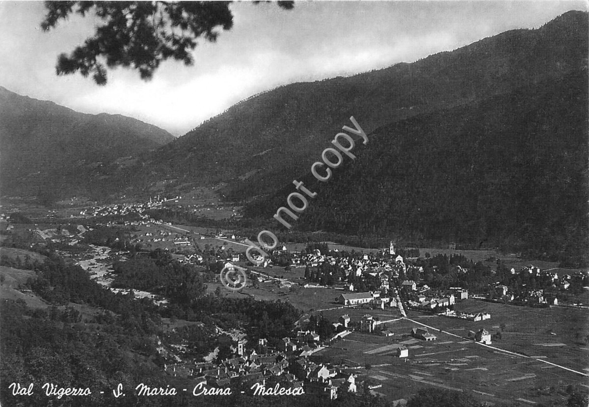 Cartolina Santa Maria Crana Malesco Val Vigezzo panorama