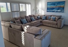 New Layla U-Shape Sofa | With Full Back Cushions