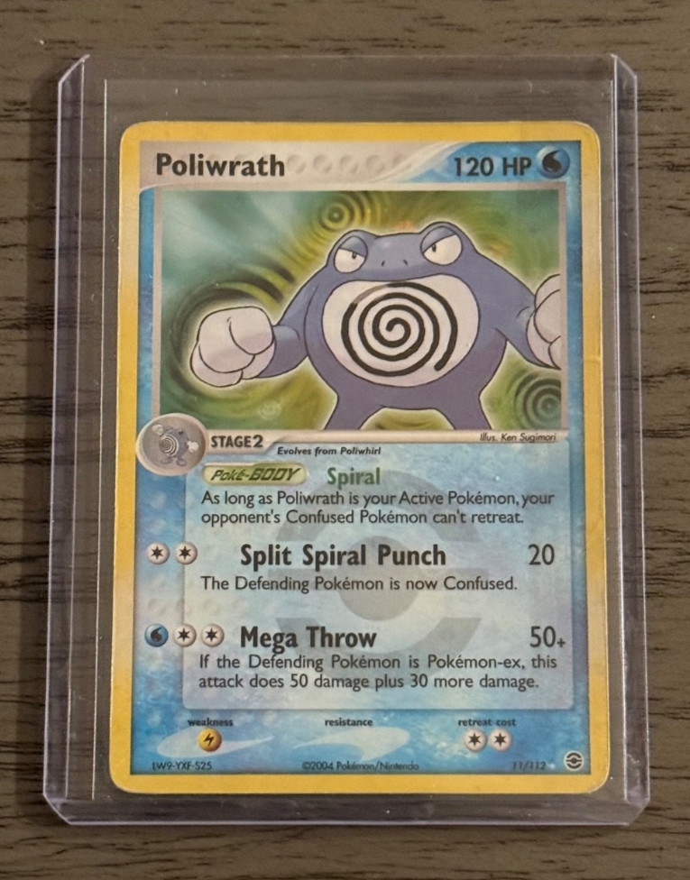 Poliwrath 11/112 Reverse Holo 2004 Pokemon EX FireRed LeafGreen MP