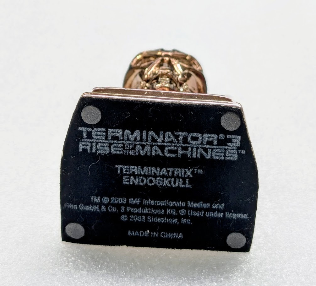Terminator 3 Rise of the Machines Gold Chromed TX Endoskull Mini