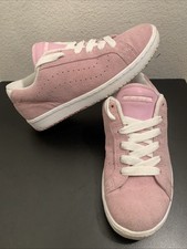 Vintage Vans Compel Chunky Skateboarding Sneaker Pink Suede Women Sz 8