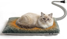 Outdoor Heated Pet Heating Pad for Cats Small Dogs, Waterproof Heated Bed with