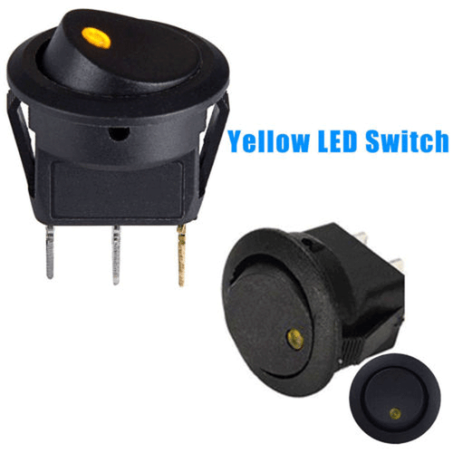 20PCS ROCKER SWITCH Toggle Led Light Car Auto Boat Round ON/OFF SPST 20 AMP 12V* - Picture 9 of 12