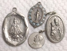 POPE Paulus VI Pont Max Saint Anne DE Beaupre Jesus Mary Rosary Medal Lot