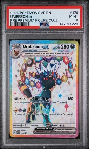 Pokémon Umbreon ex SVP176 Scarlet & Violet Promo Holo EX PSA 9 English TCG 2025