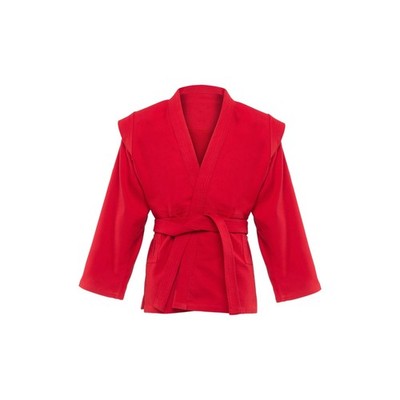 SAMBO JACKE ROT, INKL. GÜRTEL, 110-200cm. 100% Baumwolle