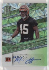 2018 Panini Spectra Rookie Neon Green Prizm 48/99 Malik Jefferson #194 Auto 6ed