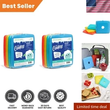 Versatile Slim Ice Packs - 8 Pack of Quick Freeze & Leakproof Cooling Solutions