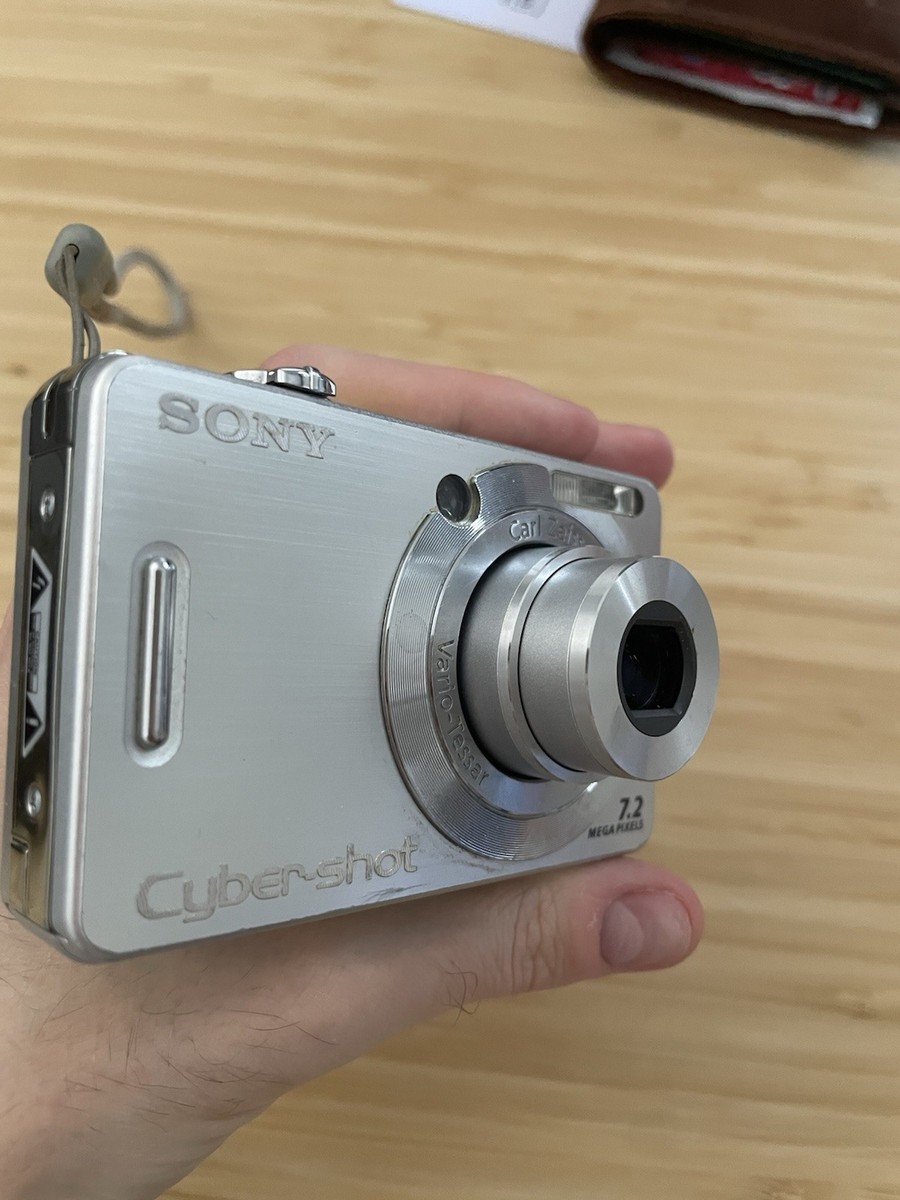 Sony Cyber-shot DSC-W55 Silver 7.2MP Compact Camera 3x Zoom 2.5