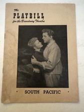 Vtg 1953 Playbill The Broadway Theatre "South Pacific" Broadway NYC