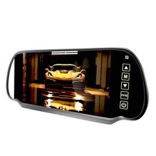 7 Inch TFT LCD Car Rearview Mirror Monitor, Widescreen Dash Cam Rear View