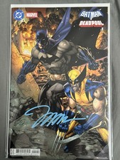 Batman Deadpool #1 Jim Lee 1st Print NM Signed by Jim Lee 🔥🔥  Blue Signature