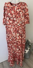 Nine Savannah Miller Coral Mix Maxi Dress Size 18 Boho Summer Holiday