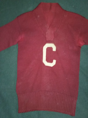 Antique 1920 Cornell University Wool Varsity Crew Rowing Letter Sweater VGC RARE