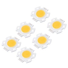 10pcs Cob Led Light Chip Beads 20mm 3w 260ma Energy Saving Bulb Warm White