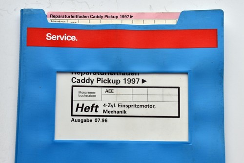VW Caddy Pickup 9U, 1.6 l-Motor 75 PS MKB AEE, Reparaturleitfaden Mechanik