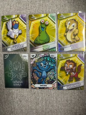 2026  Vee Friends Lot   (6 Cards) Octopus, Werewolf, Pheasant + More
