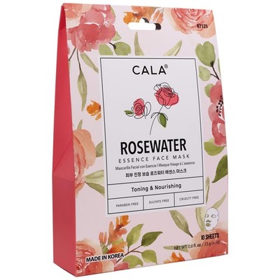 Cala Nourishing Rose Water Face Masks - Hydrating Sheet Masks for Dullness,