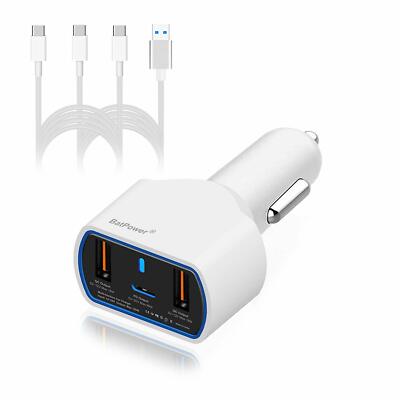 BatPower 120W 90W 60W Surface Book Pro Go Laptop PD USB C Car Charger Type C