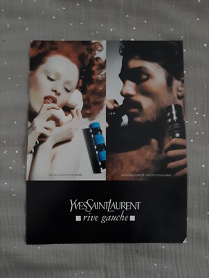Perfume Paper Advertising. Ad Yves Saint Laurent Perfume - Left Bank 2003
