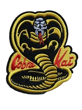 Karate Kid - Cobra Kai Snake Logo Symbol - Embroidered Iron-On Patch