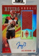 2020 Panini Phoenix Joe Burrow Football RC Rookie Patch Auto RPA /75