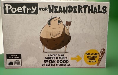 Poetry For Neanderthals Word Game By Exploding Kittens Brand New Sealed