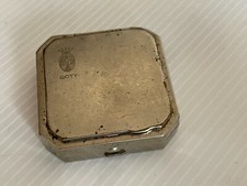 Ancien poudrier COTY  métal vintage an 60's  70's